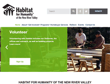 Tablet Screenshot of habitatnrv.org